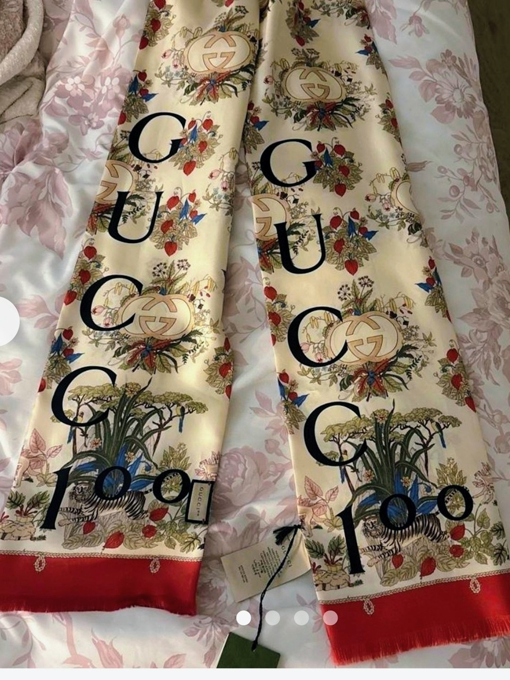 Gucci Lady 100 Savanero London Silk Scarf NIB